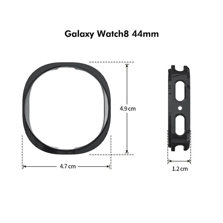 Capa TPU Macia Electroplated de Cobertura Total ENKAY Hat-Prince com Proteção de Ecrã, Para Samsung Galaxy Watch8 44mm, Para Samsung Galaxy Watch8 40mm