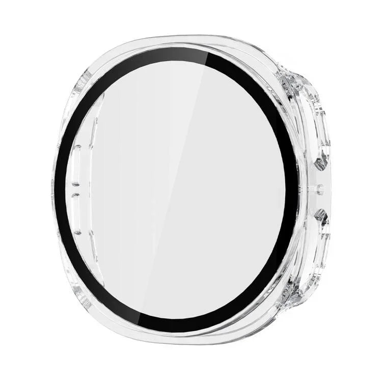 ENKAY Hat-Prince Filme de Vidro Temperado de Cobertura Total Integrado com Estojo PC para Relógio, Para Samsung Galaxy Watch8 44mm, Para Samsung Galaxy Watch8 40mm