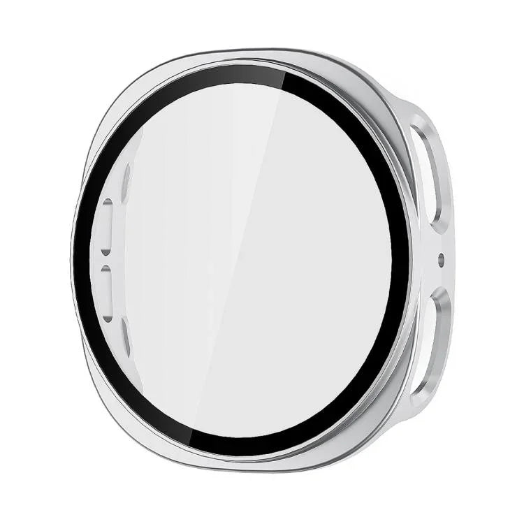 ENKAY Hat-Prince Filme de Vidro Temperado de Cobertura Total Integrado com Estojo PC para Relógio, Para Samsung Galaxy Watch8 44mm, Para Samsung Galaxy Watch8 40mm