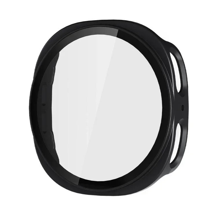 ENKAY Hat-Prince Filme de Vidro Temperado de Cobertura Total Integrado com Estojo PC para Relógio, Para Samsung Galaxy Watch8 44mm, Para Samsung Galaxy Watch8 40mm