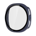 ENKAY Hat-Prince Filme de Vidro Temperado de Cobertura Total Integrado com Estojo PC para Relógio, Para Samsung Galaxy Watch8 44mm, Para Samsung Galaxy Watch8 40mm