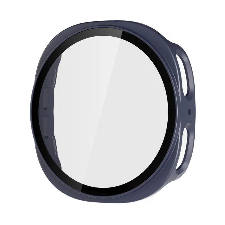 ENKAY Hat-Prince Filme de Vidro Temperado de Cobertura Total Integrado com Estojo PC para Relógio, Para Samsung Galaxy Watch8 44mm, Para Samsung Galaxy Watch8 40mm