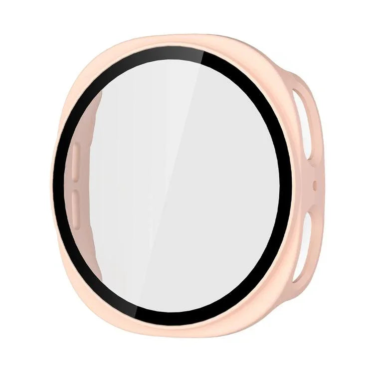 ENKAY Hat-Prince Filme de Vidro Temperado de Cobertura Total Integrado com Estojo PC para Relógio, Para Samsung Galaxy Watch8 44mm, Para Samsung Galaxy Watch8 40mm