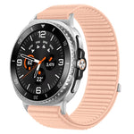 Pulseira de relógio com interface metálica em nylon tecido com fecho de gancho e argola, para Samsung Galaxy Watch8 / Watch8 Classic