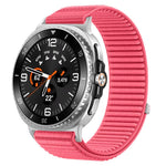 Pulseira de relógio com interface metálica em nylon tecido com fecho de gancho e argola, para Samsung Galaxy Watch8 / Watch8 Classic