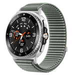 Pulseira de relógio com interface metálica em nylon tecido com fecho de gancho e argola, para Samsung Galaxy Watch8 / Watch8 Classic