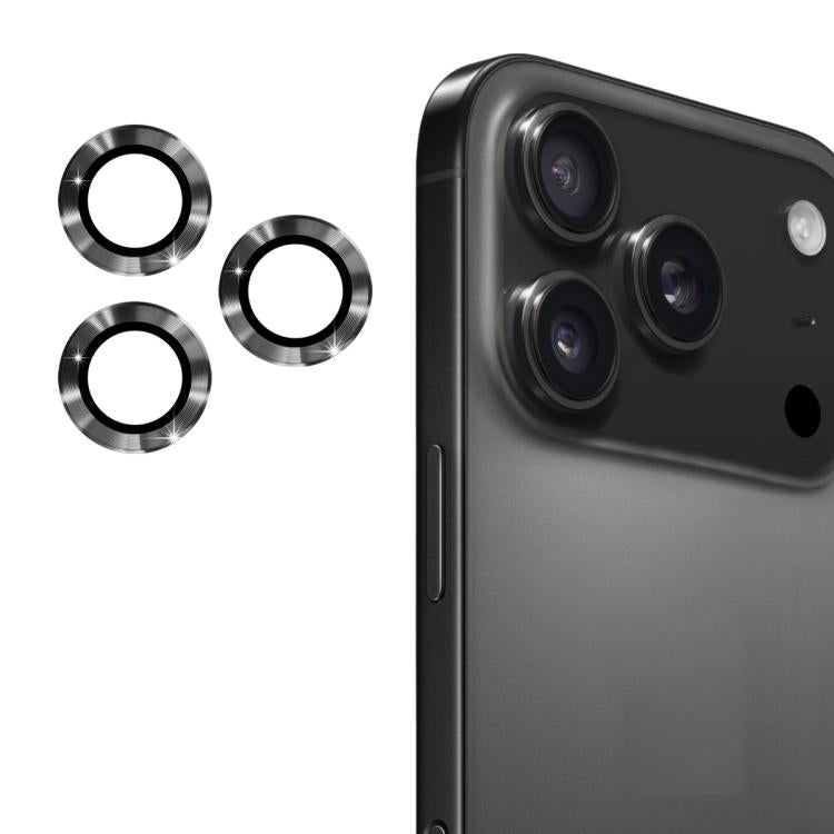 Película de vidro temperado 9H para lente traseira em liga de alumínio ENKAY, para iPhone 17 Pro / 17 Pro Max, para iPhone 17, para iPhone Air