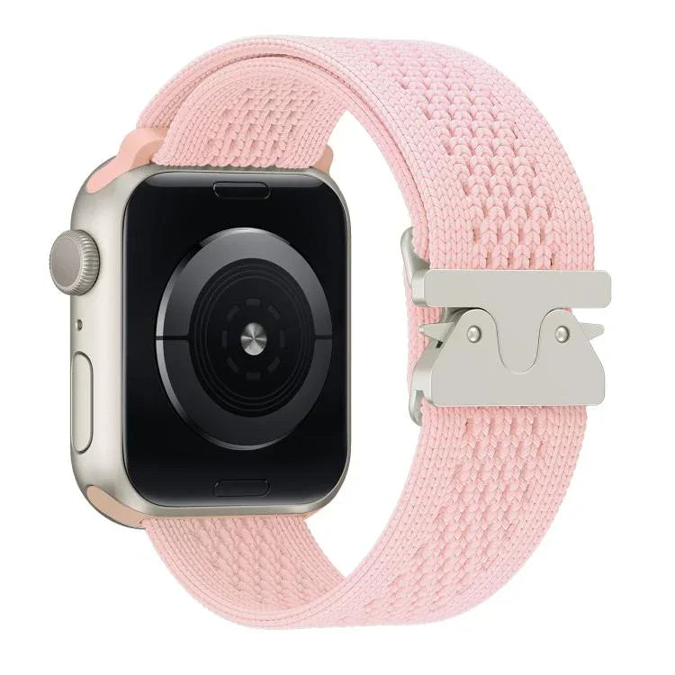 Correia de Relógio em Nylon Tricotado com Fivela de Paraquedas, Para Apple Watch 46mm / 49mm / 45mm / 44mm, Para Apple Watch 42mm / 41mm / 40mm / 38mm
