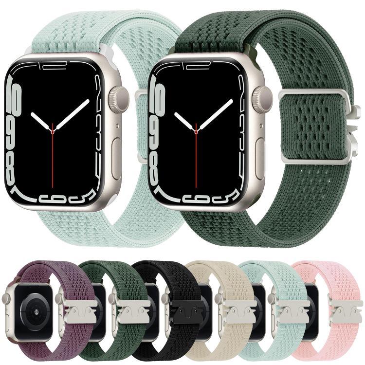 Correia de Relógio em Nylon Tricotado com Fivela de Paraquedas, Para Apple Watch 46mm / 49mm / 45mm / 44mm, Para Apple Watch 42mm / 41mm / 40mm / 38mm