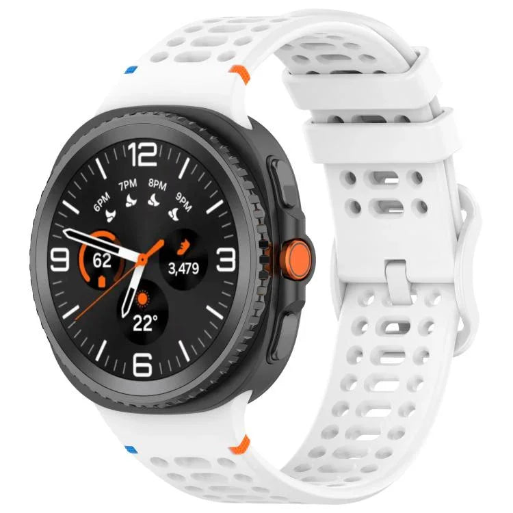 Correia de Relógio em Silicone Respirável com Costura e Fivela em Forma de Oito, Para Samsung Galaxy Watch8 / Watch8 Classic