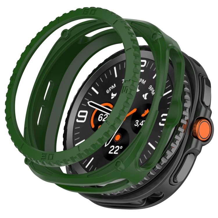 Capa Protetora de Relógio TPU Digital Armor Oca, Para Samsung Galaxy Watch8 Classic 46mm, Para Samsung Galaxy Watch8 44mm, Para Samsung Galaxy Watch8 40mm