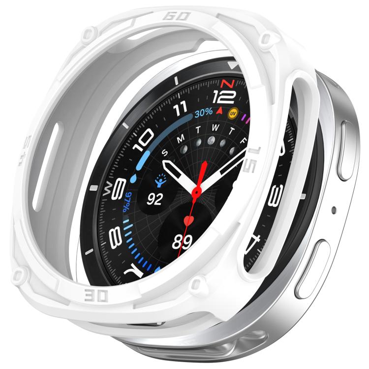 Capa Protetora de Relógio TPU Digital Armor Oca, Para Samsung Galaxy Watch8 Classic 46mm, Para Samsung Galaxy Watch8 44mm, Para Samsung Galaxy Watch8 40mm