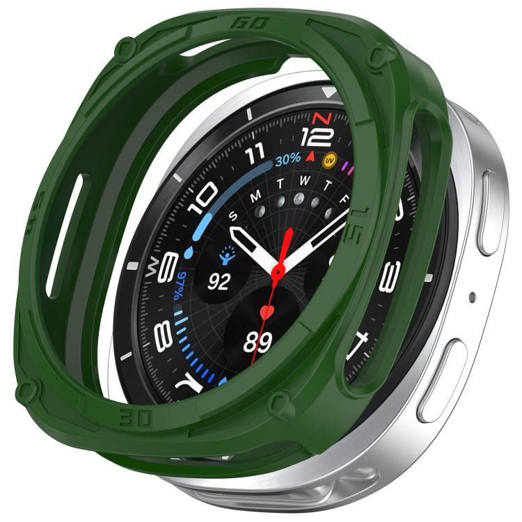 Capa Protetora de Relógio TPU Digital Armor Oca, Para Samsung Galaxy Watch8 Classic 46mm, Para Samsung Galaxy Watch8 44mm, Para Samsung Galaxy Watch8 40mm