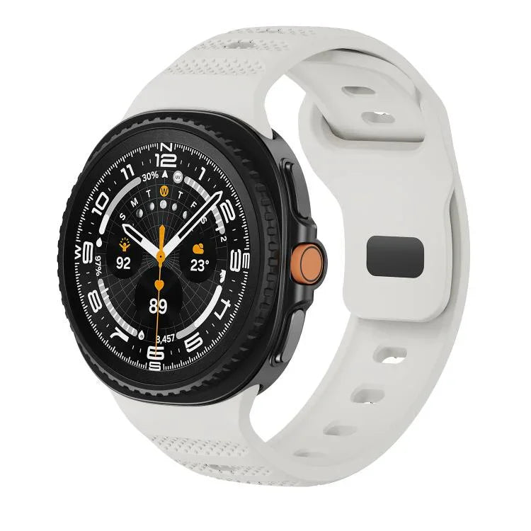 Correia de Relógio em Silicone com Textura de Pontos e Fivela Preta, Para Samsung Galaxy Watch8 / Watch8 Classic