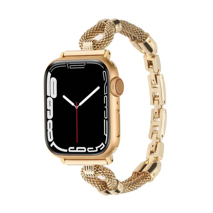 Correia de Relógio Metálica em Corrente de Cobre, Para Apple Watch 46mm / 49mm / 45mm / 44mm, Para Apple Watch 42mm / 41mm / 40mm / 38mm