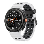 Pulseira de Relógio em Silicone Bicolor com Fivela de Libertação Rápida Estilo Oceano, Para Samsung Galaxy Watch8 / Watch8 Classic