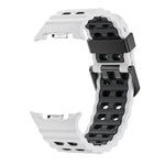 Pulseira de Relógio em Silicone Bicolor com Fivela de Libertação Rápida Estilo Oceano, Para Samsung Galaxy Watch8 / Watch8 Classic