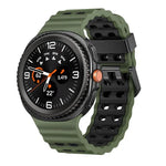 Pulseira de Relógio em Silicone Bicolor com Fivela de Libertação Rápida Estilo Oceano, Para Samsung Galaxy Watch8 / Watch8 Classic