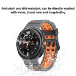 Pulseira de Relógio em Silicone Bicolor com Fivela de Libertação Rápida Estilo Oceano, Para Samsung Galaxy Watch8 / Watch8 Classic