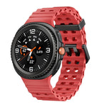 Ocean Style Quick Release Buckle Solid Color Silicone Watch Band, For Samsung Galaxy Watch8 / Watch8 Classic