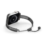 Pulseira de Relógio em Liga de Zinco com Pedra Branca e Design de Amor, Para Apple Watch 46mm / 49mm / 45mm / 44mm, Para Apple Watch 42mm / 41mm / 40mm / 38mm