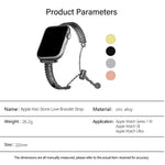 Pulseira de Relógio em Liga de Zinco com Pedra Branca e Design de Amor, Para Apple Watch 46mm / 49mm / 45mm / 44mm, Para Apple Watch 42mm / 41mm / 40mm / 38mm