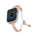 Pulseira de Relógio em Liga de Zinco Metálica Trançada e Brilhante, Para Apple Watch 46mm / 49mm / 45mm / 44mm, Para Apple Watch 42mm / 41mm / 40mm / 38mm