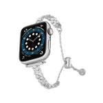 Pulseira de Relógio em Liga de Zinco Metálica Trançada e Brilhante, Para Apple Watch 46mm / 49mm / 45mm / 44mm, Para Apple Watch 42mm / 41mm / 40mm / 38mm