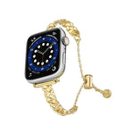 Pulseira de Relógio em Liga de Zinco Metálica Trançada e Brilhante, Para Apple Watch 46mm / 49mm / 45mm / 44mm, Para Apple Watch 42mm / 41mm / 40mm / 38mm