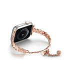 Pulseira de Relógio em Liga de Zinco Metálica Trançada e Brilhante, Para Apple Watch 46mm / 49mm / 45mm / 44mm, Para Apple Watch 42mm / 41mm / 40mm / 38mm