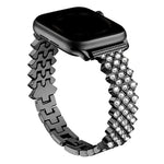 Pulseira de Relógio em Liga de Zinco com Diamantes Rombicos, Para Apple Watch 46mm / 49mm / 45mm / 44mm, Para Apple Watch 42mm / 41mm / 40mm / 38mm