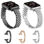 Pulseira de Relógio em Liga de Zinco com Diamantes Rombicos, Para Apple Watch 46mm / 49mm / 45mm / 44mm, Para Apple Watch 42mm / 41mm / 40mm / 38mm