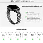 Pulseira de Relógio em Liga de Zinco com Diamantes Rombicos, Para Apple Watch 46mm / 49mm / 45mm / 44mm, Para Apple Watch 42mm / 41mm / 40mm / 38mm