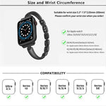 Pulseira de Relógio em Liga de Zinco com Braceletes Metálicos, Para Apple Watch 46mm / 49mm / 45mm / 44mm, Para Apple Watch 42mm / 41mm / 40mm / 38mm