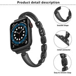 Pulseira de Relógio em Liga de Zinco com Braceletes Metálicos, Para Apple Watch 46mm / 49mm / 45mm / 44mm, Para Apple Watch 42mm / 41mm / 40mm / 38mm