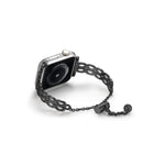 Pulseira de Relógio em Liga de Zinco com Corrente de Duplo Anel, Para Apple Watch 46mm / 49mm / 45mm / 44mm, Para Apple Watch 42mm / 41mm / 40mm / 38mm