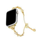 Pulseira de Relógio em Liga de Zinco com Trevo de Quatro Folhas e Diamantes, Para Apple Watch 46mm / 49mm / 45mm / 44mm, Para Apple Watch 42mm / 41mm / 40mm / 38mm