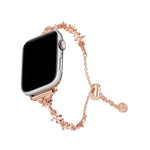 Pulseira de Relógio em Liga de Zinco com Trevo de Quatro Folhas e Diamantes, Para Apple Watch 46mm / 49mm / 45mm / 44mm, Para Apple Watch 42mm / 41mm / 40mm / 38mm