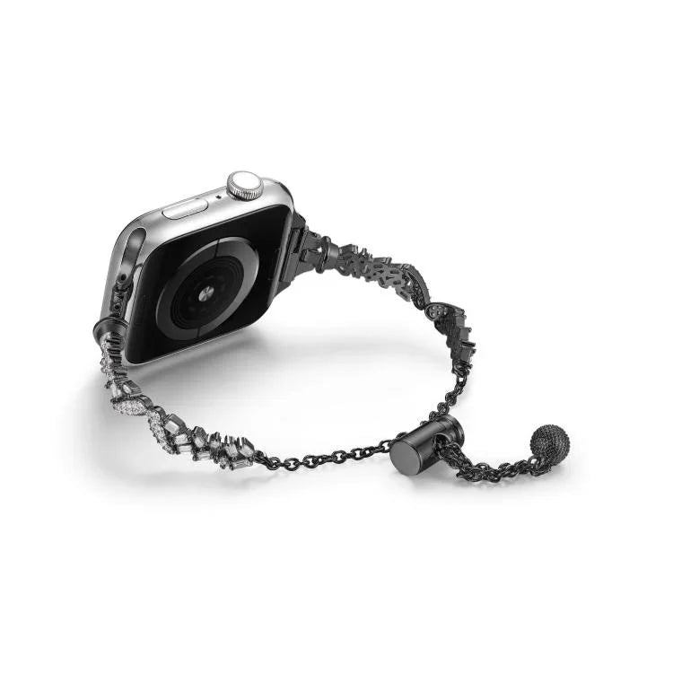 Correia de Relógio em Liga de Zinco com Diamantes Triturados Wings, Para Apple Watch 46mm / 49mm / 45mm / 44mm, Para Apple Watch 42mm / 41mm / 40mm / 38mm