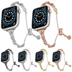 Correia de Relógio em Liga de Zinco com Diamantes Triturados Wings, Para Apple Watch 46mm / 49mm / 45mm / 44mm, Para Apple Watch 42mm / 41mm / 40mm / 38mm