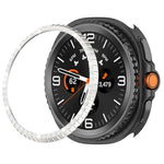 Anel Protetor de Metal com Diamantes de Uma Fileira, Para Samsung Galaxy Watch8 Classic 46mm