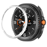 Anel Protetor de Metal com Diamantes de Uma Fileira, Para Samsung Galaxy Watch8 Classic 46mm