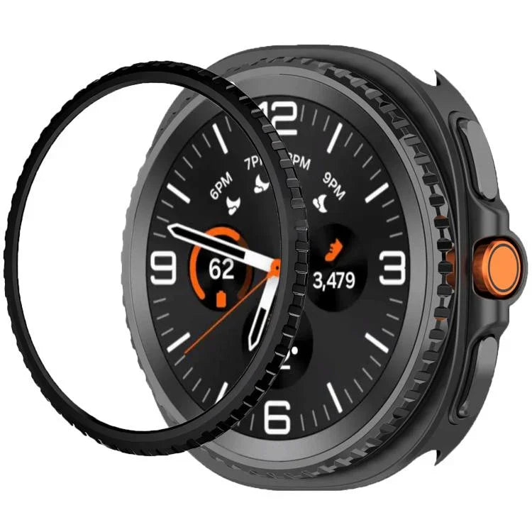 Anel Protetor de Metal para Relógio, Para Samsung Galaxy Watch8 Classic 46mm