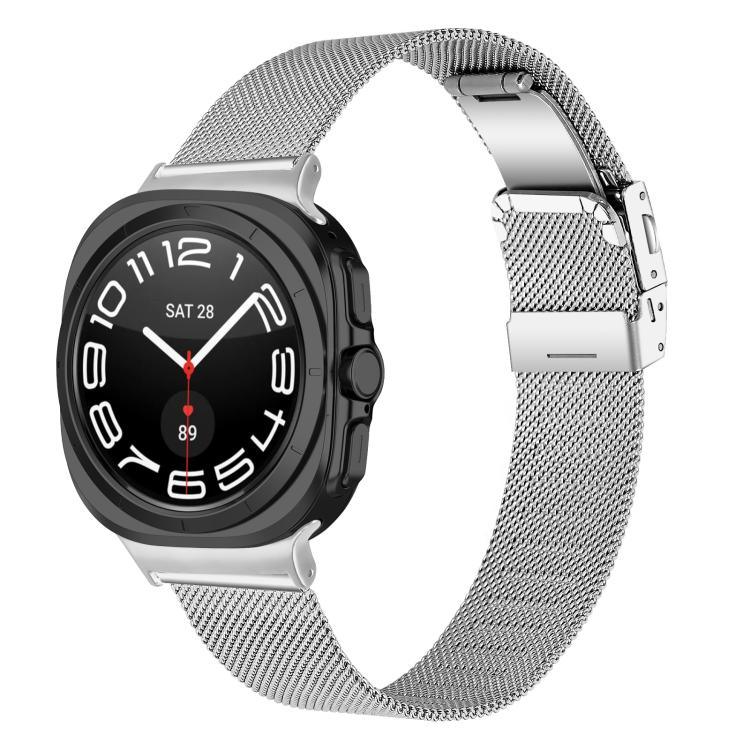 Pulseira de Relógio Milanesa com Fivela Turtle em Metal, Para Samsung Galaxy Watch Ultra 47mm / Ultra 2025