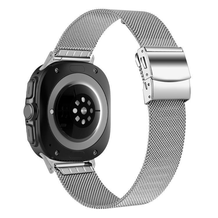 Turtle Buckle Milanese Metal Watch Band, For Samsung Galaxy Watch Ultra 47mm / Ultra 2025