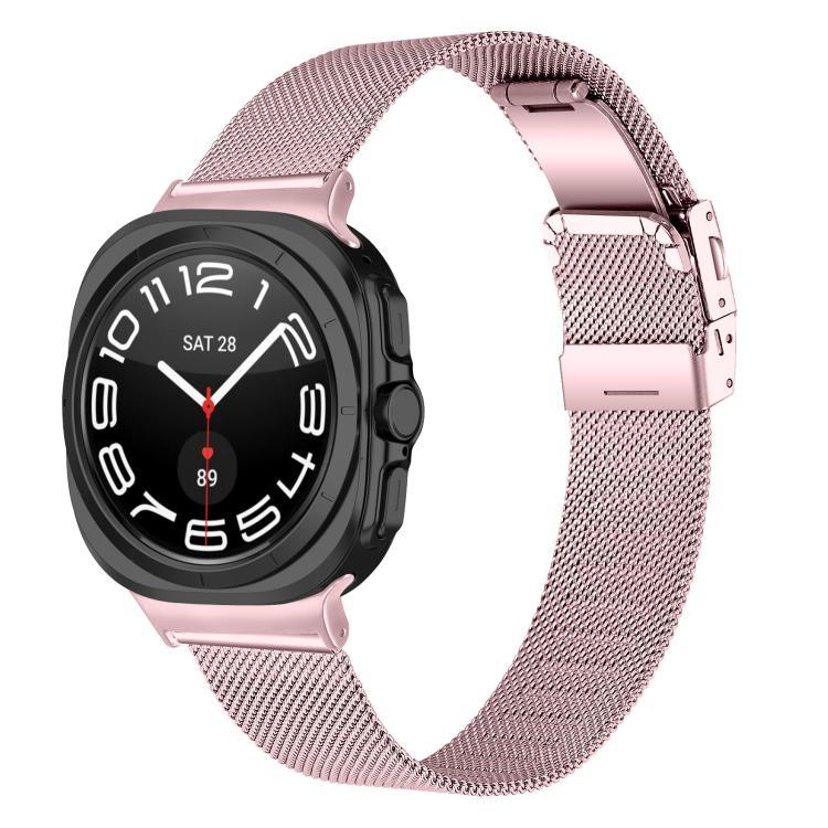 Turtle Buckle Milanese Metal Watch Band, For Samsung Galaxy Watch Ultra 47mm / Ultra 2025