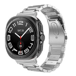 Correia de Relógio em Aço Inoxidável com Três Contas, Para Samsung Galaxy Watch Ultra 47mm / Ultra 2025