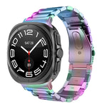Correia de Relógio em Aço Inoxidável com Três Contas, Para Samsung Galaxy Watch Ultra 47mm / Ultra 2025