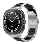 Correia de Relógio em Aço Inoxidável com Três Contas, Para Samsung Galaxy Watch Ultra 47mm / Ultra 2025