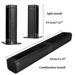 Soundbar Sem Fios para TV BKS-33 5.0, Suporta TF, Removível e Ligável, Efeito Estéreo 3D